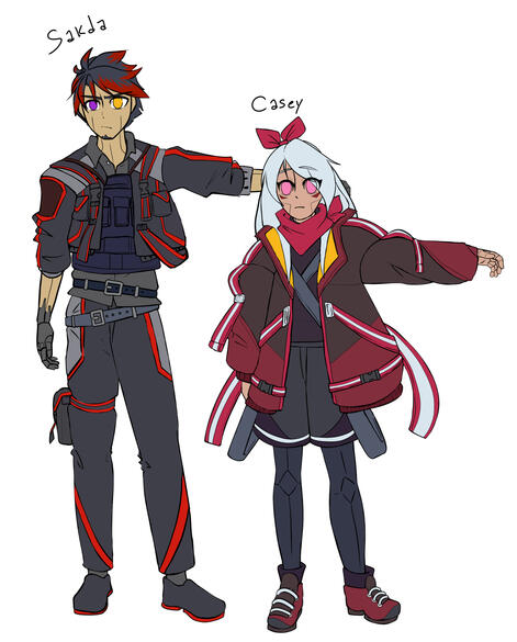 Sakda e Casey - Protagonistas
