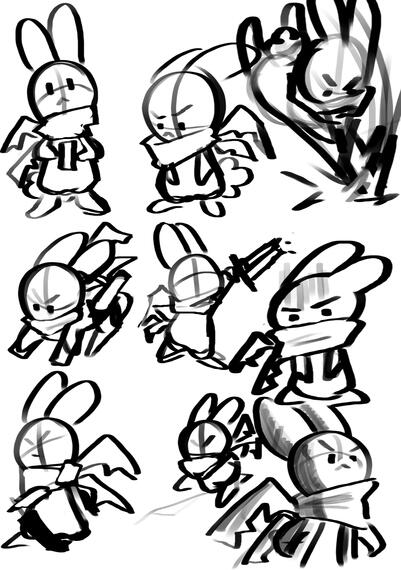 Estudos da personagem